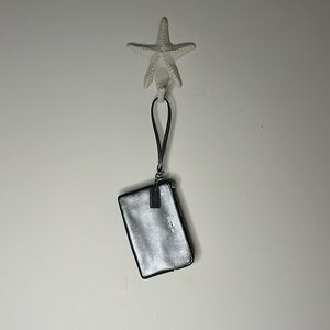 NWOT Coach Metallic Small Wristlet